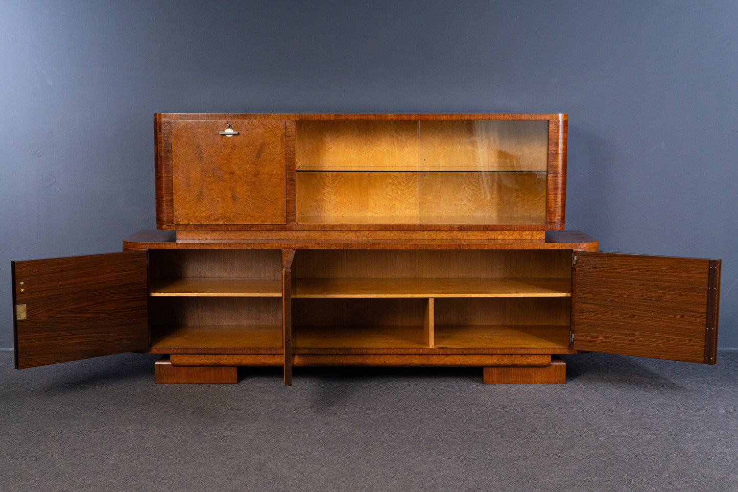 Art Deco Sideboard Schrank Regal Vitrine Alt Vintage 2404_2902