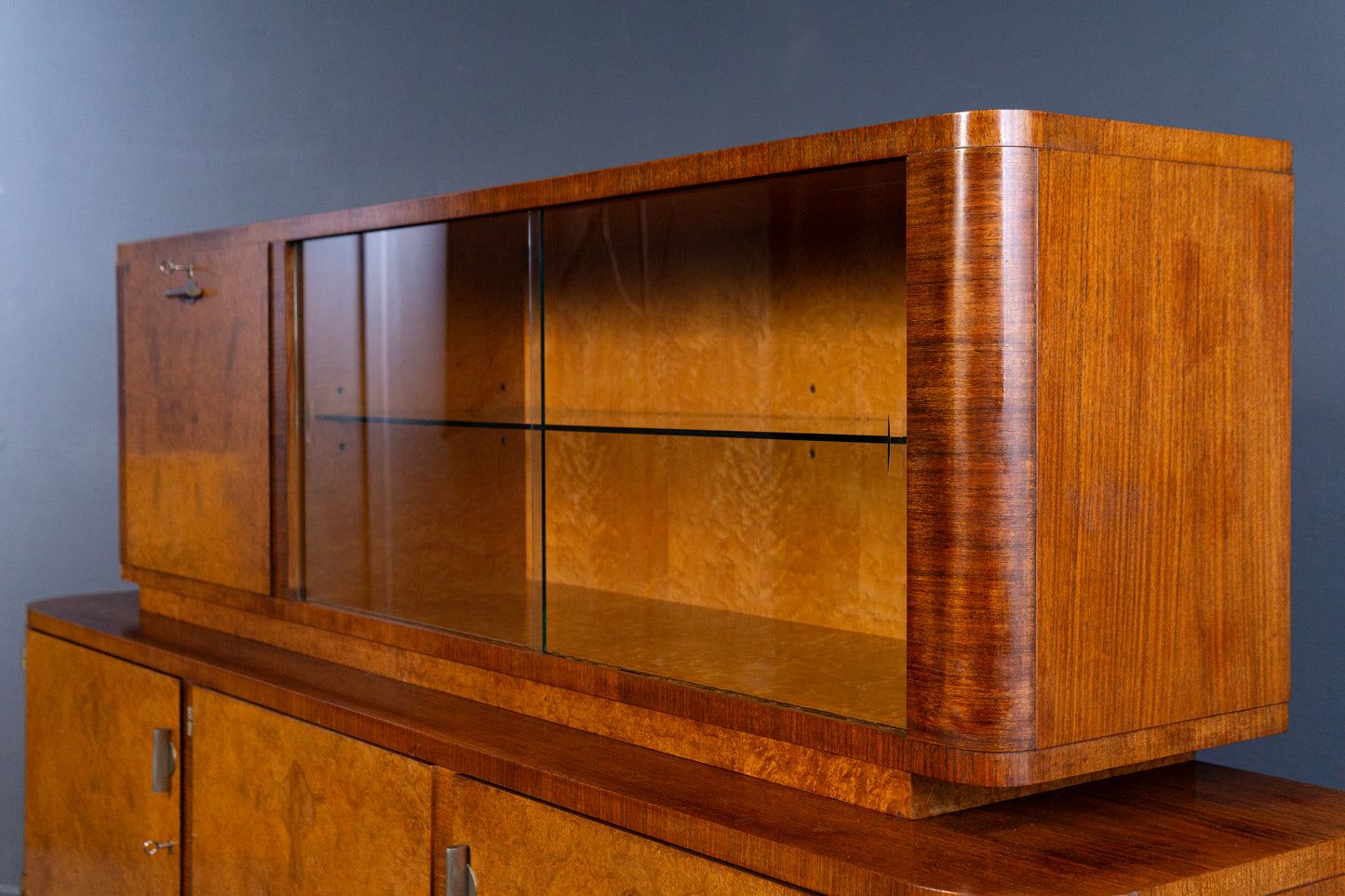 Art Deco Sideboard Schrank Regal Vitrine Alt Vintage 2404_2902