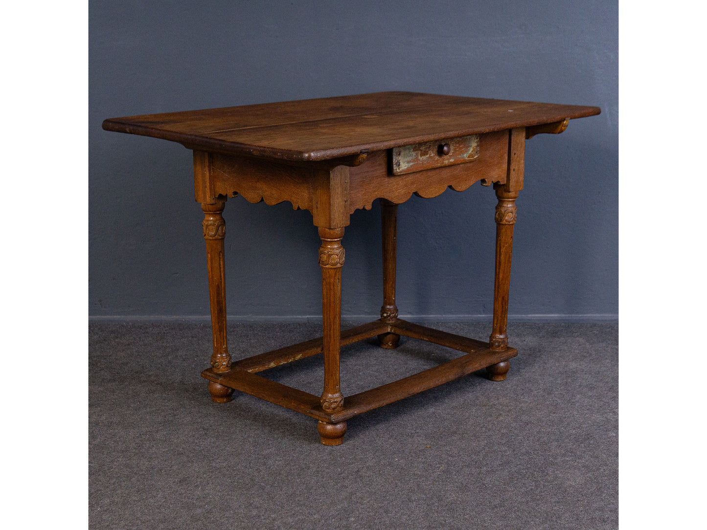 Tisch Vintage Esstisch Stuhl Tafel Küche Bank Alt Antik 2404_2903