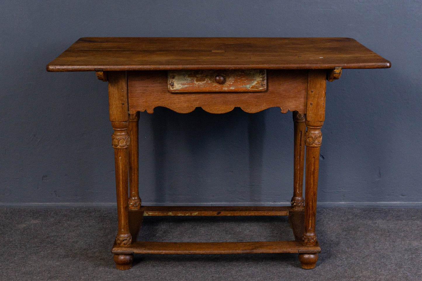 Tisch Vintage Esstisch Stuhl Tafel Küche Bank Alt Antik 2404_2903