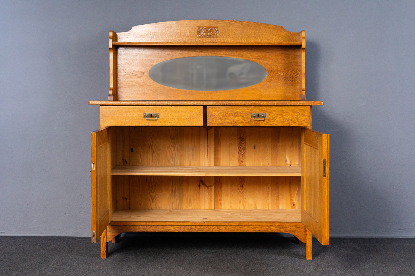 Vintage Sideboard Antik Anrichte Schrank Regal Buffet MÖBLINGER 2501_0605