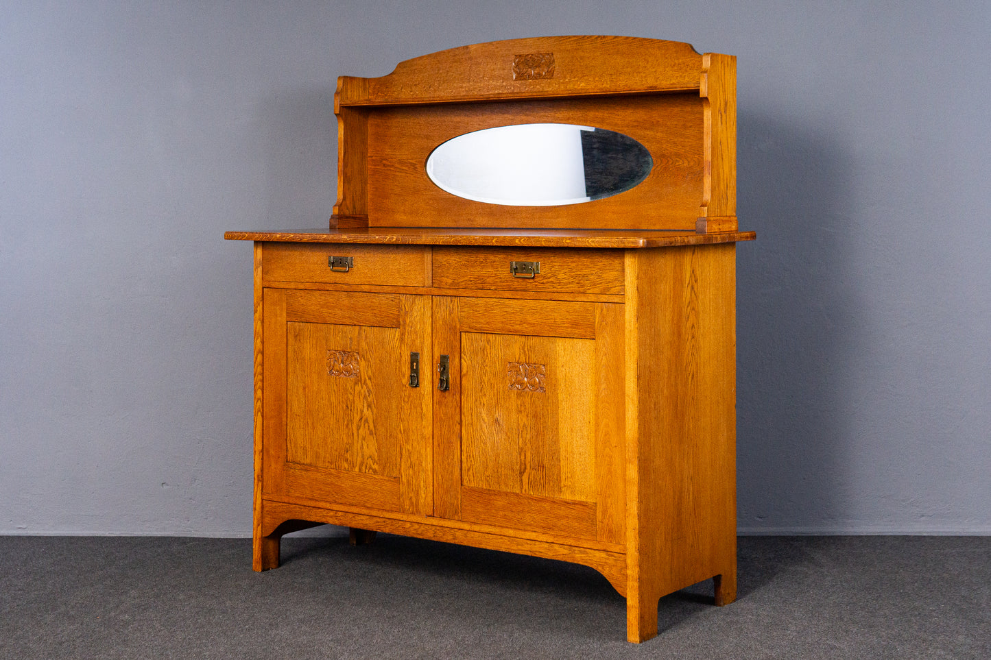 Vintage Sideboard Antik Anrichte Schrank Regal Buffet MÖBLINGER 2501_0605