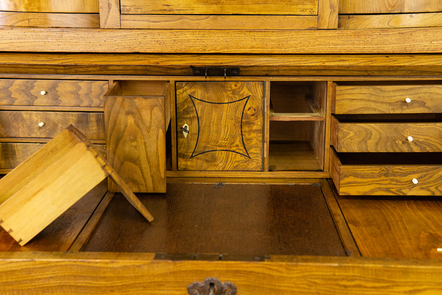 Sekretär Schreibtisch Desk Büro Kommode Alt Antik 2204_0702