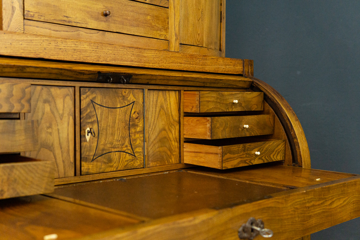 Sekretär Schreibtisch Desk Büro Kommode Alt Antik 2204_0702