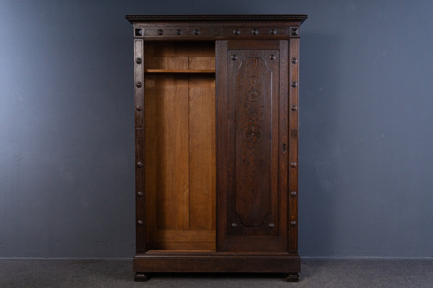 Gründerzeit Garderobe Alt Antik Schrank Regal Kommode 2405_0206