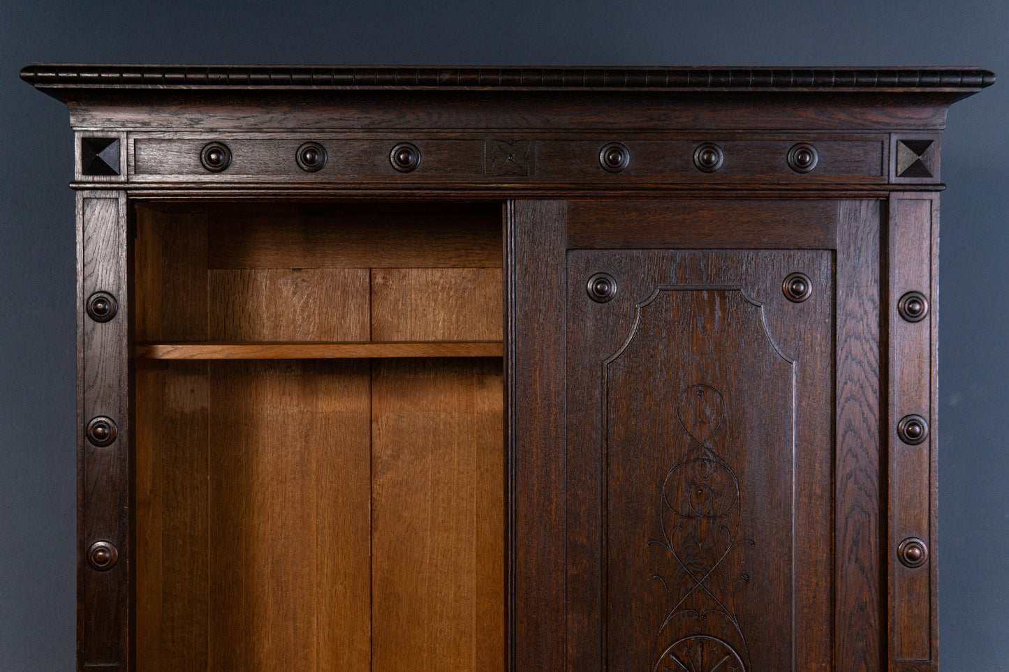 Gründerzeit Garderobe Alt Antik Schrank Regal Kommode 2405_0206
