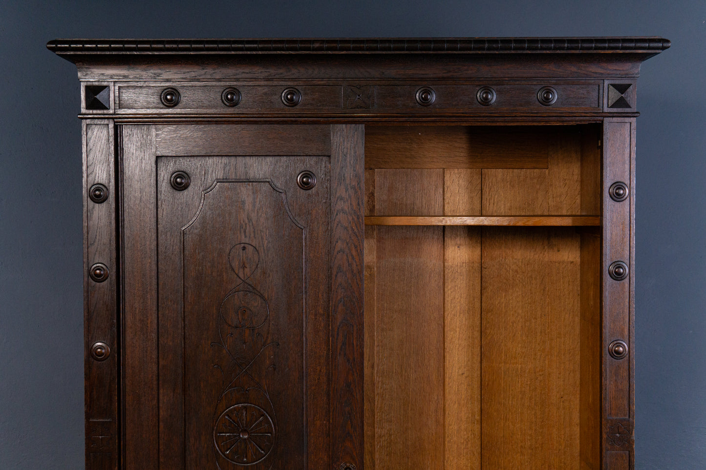Gründerzeit Garderobe Alt Antik Schrank Regal Kommode 2405_0206