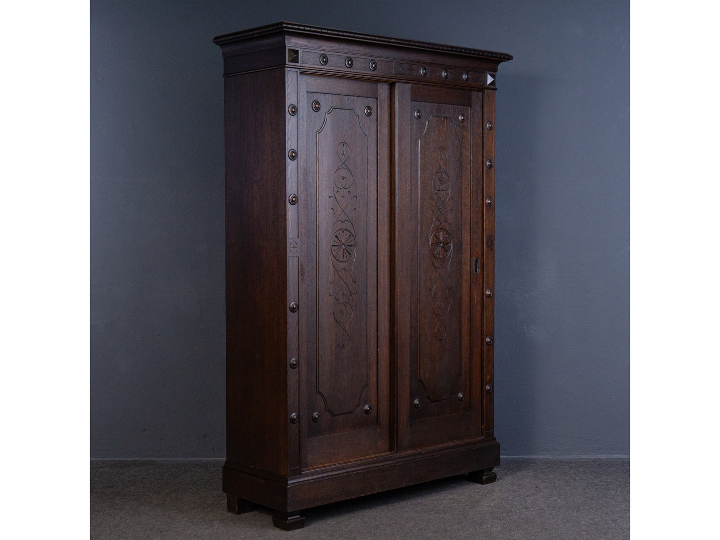 Gründerzeit Garderobe Alt Antik Schrank Regal Kommode 2405_0206