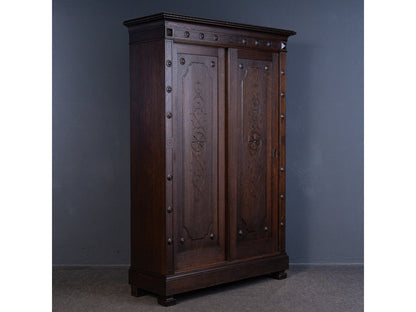 Gründerzeit Garderobe Alt Antik Schrank Regal Kommode 2405_0206