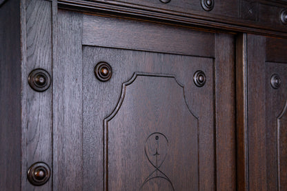 Gründerzeit Garderobe Alt Antik Schrank Regal Kommode 2405_0206