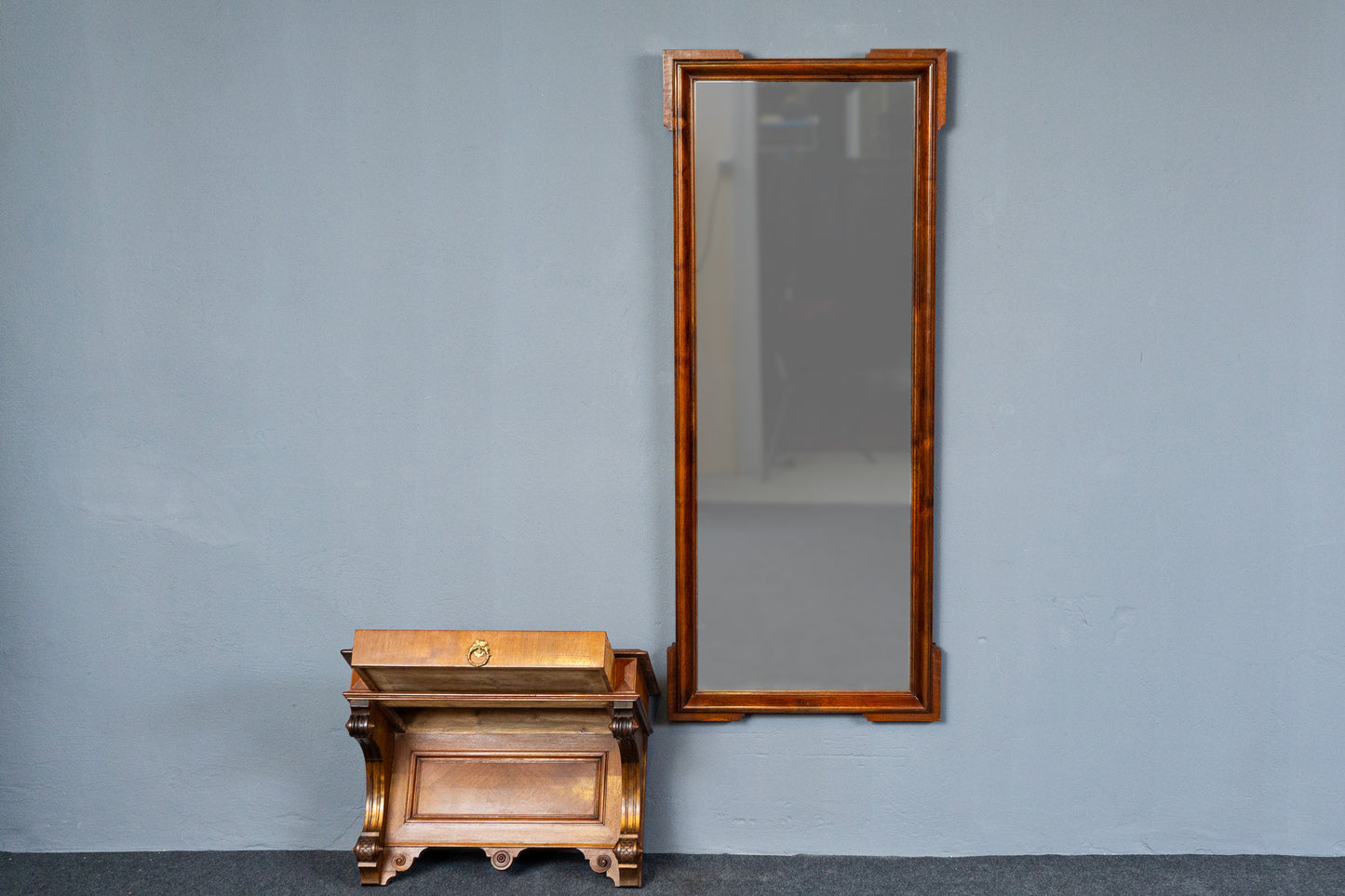 Vintage Wandspiegel Konsole Flur Schrank Garderobe Alt MÖBLINGER 2501_0805