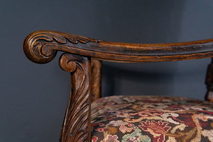 Thron Armlehnensessel Stuhl Sofa Couch Tisch Alt Antik 2405_2302