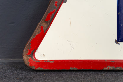 Straßen Schild Blech Vitracier Neuhaus 1967 Vintage Alt 2307_0602