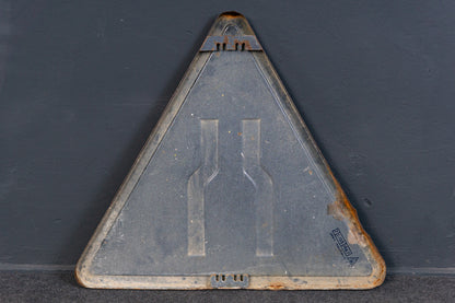 Straßen Schild Blech Vitracier Neuhaus 1967 Vintage Alt 2307_0602