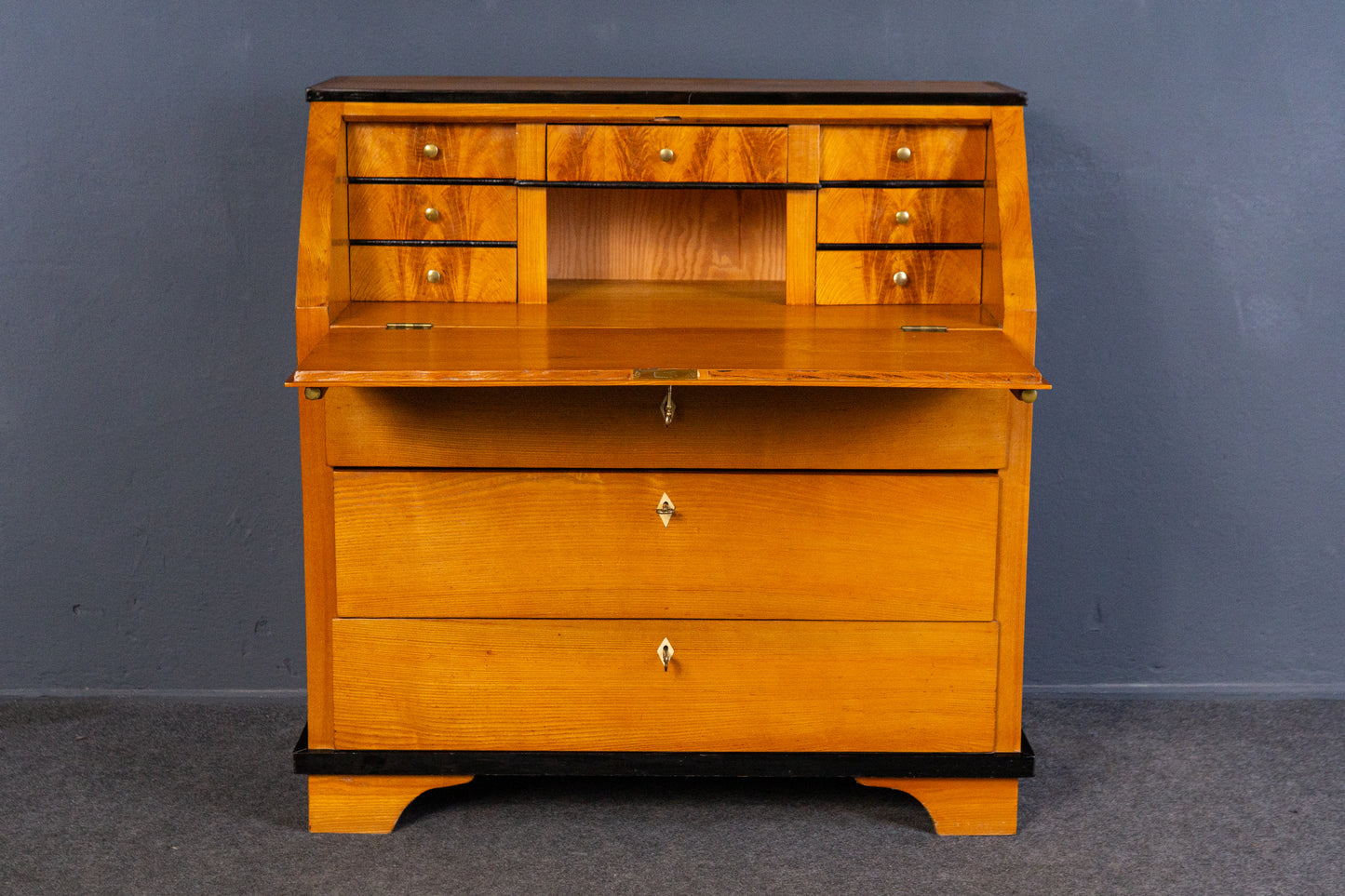 Vintage Sekretär Schreibtisch Kommode Schrank Alt Antik 2405_2307