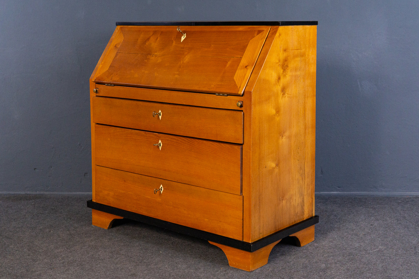Vintage Sekretär Schreibtisch Kommode Schrank Alt Antik 2405_2307