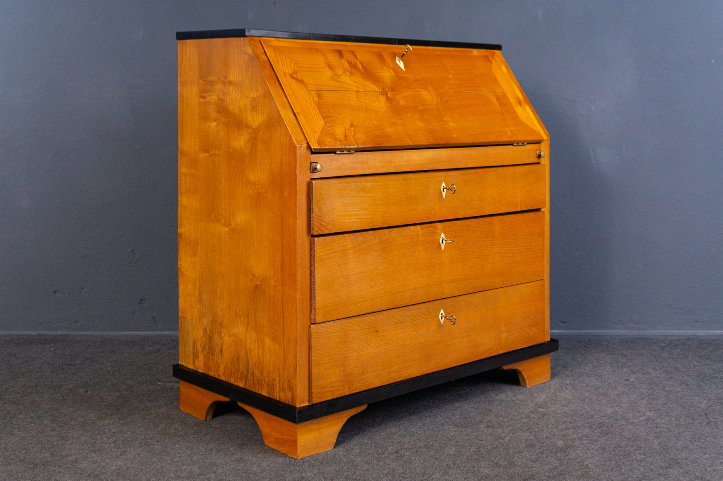 Vintage Sekretär Schreibtisch Kommode Schrank Alt Antik 2405_2307