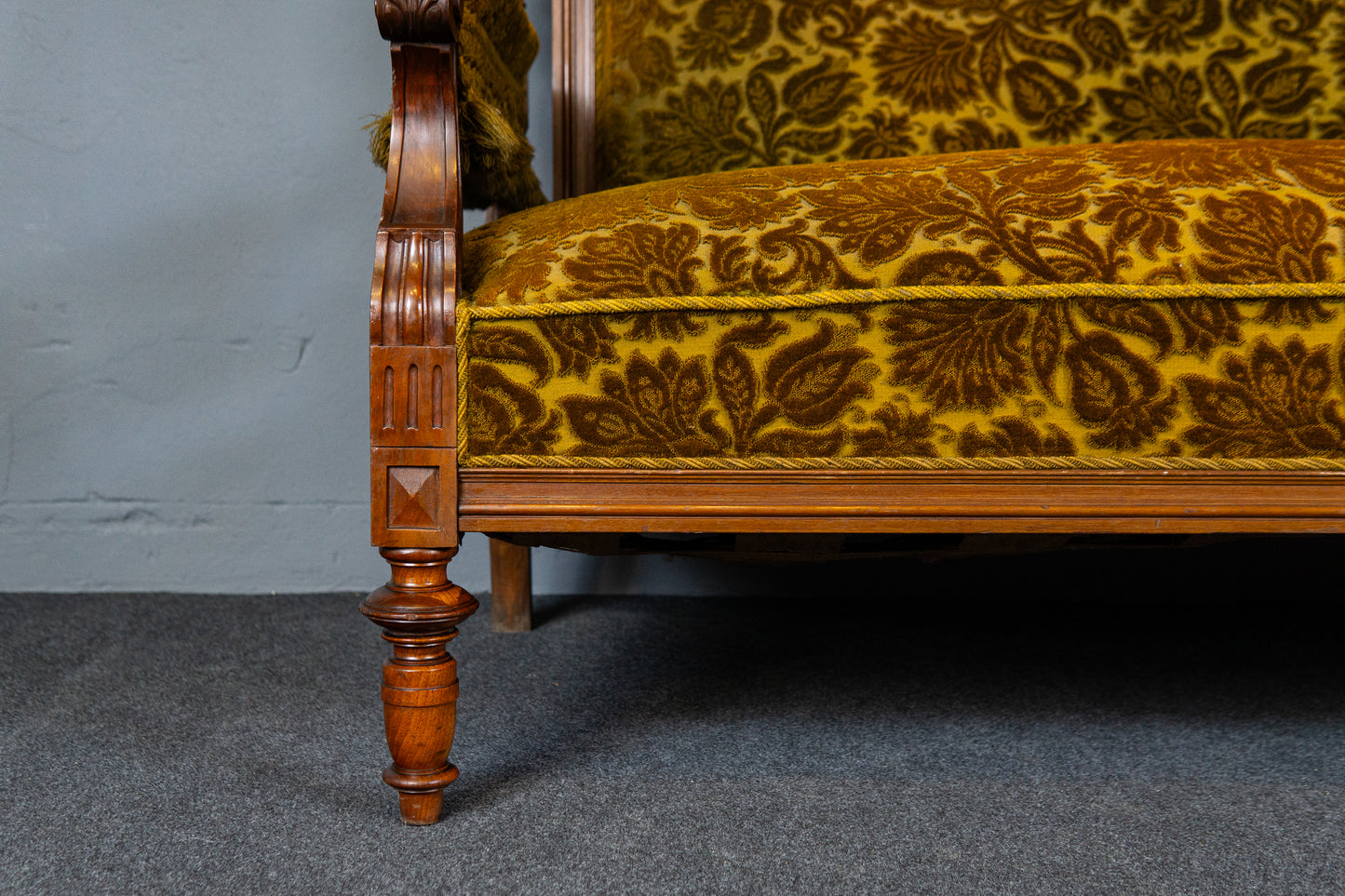 Elegante Gründerzeit Sofagarnitur im Originalzustand, zweite Hälfte des 19.Jahrhunderts - Sessel Sofa Alt Antik MÖBLINGER