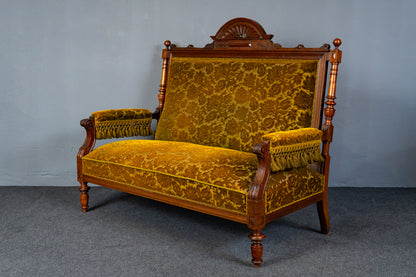 Elegante Gründerzeit Sofagarnitur im Originalzustand, zweite Hälfte des 19.Jahrhunderts - Sessel Sofa Alt Antik MÖBLINGER