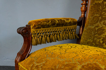 Elegante Gründerzeit Sofagarnitur im Originalzustand, zweite Hälfte des 19.Jahrhunderts - Sessel Sofa Alt Antik MÖBLINGER