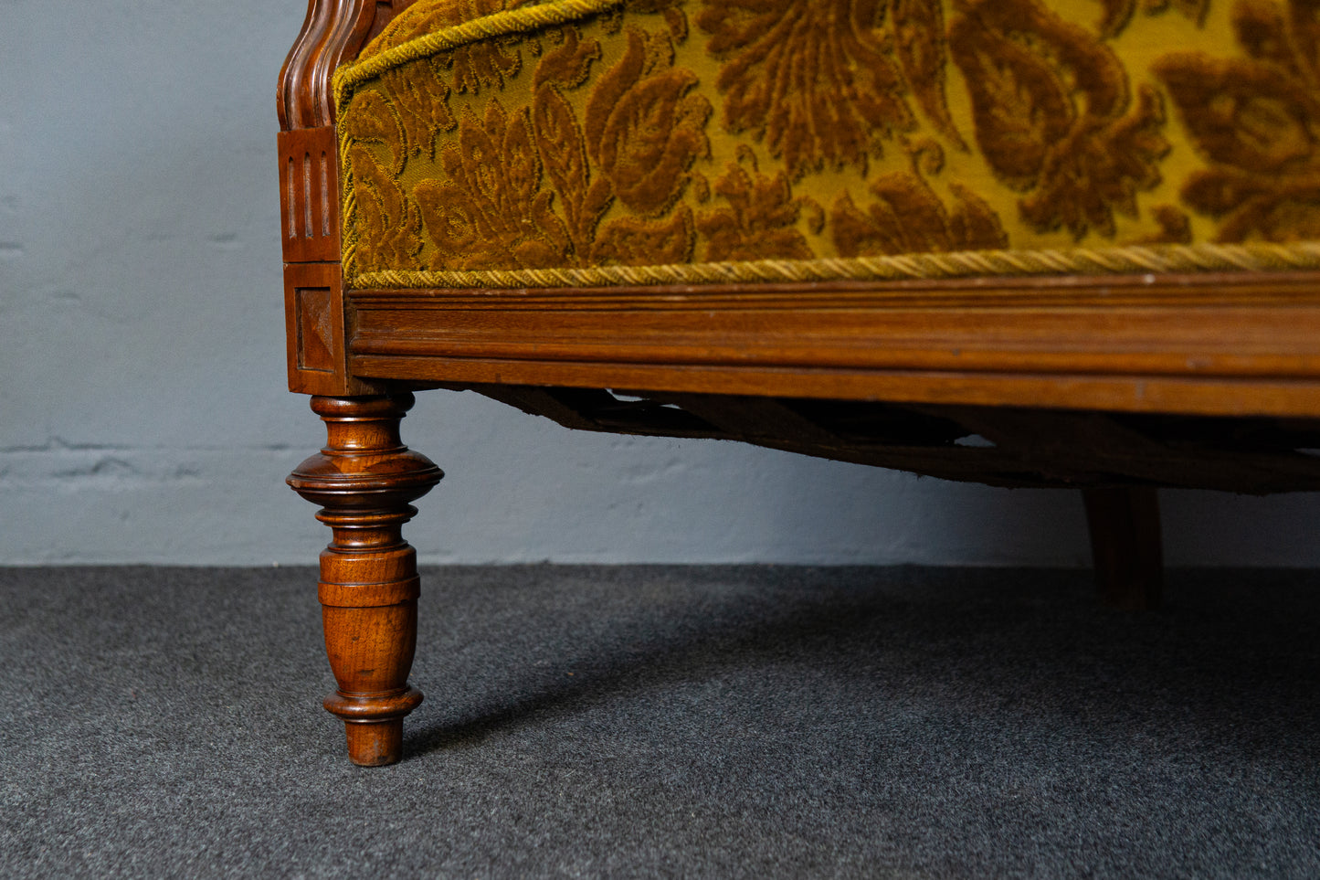 Elegante Gründerzeit Sofagarnitur im Originalzustand, zweite Hälfte des 19.Jahrhunderts - Sessel Sofa Alt Antik MÖBLINGER