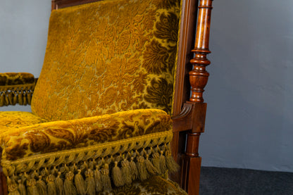 Elegante Gründerzeit Sofagarnitur im Originalzustand, zweite Hälfte des 19.Jahrhunderts - Sessel Sofa Alt Antik MÖBLINGER