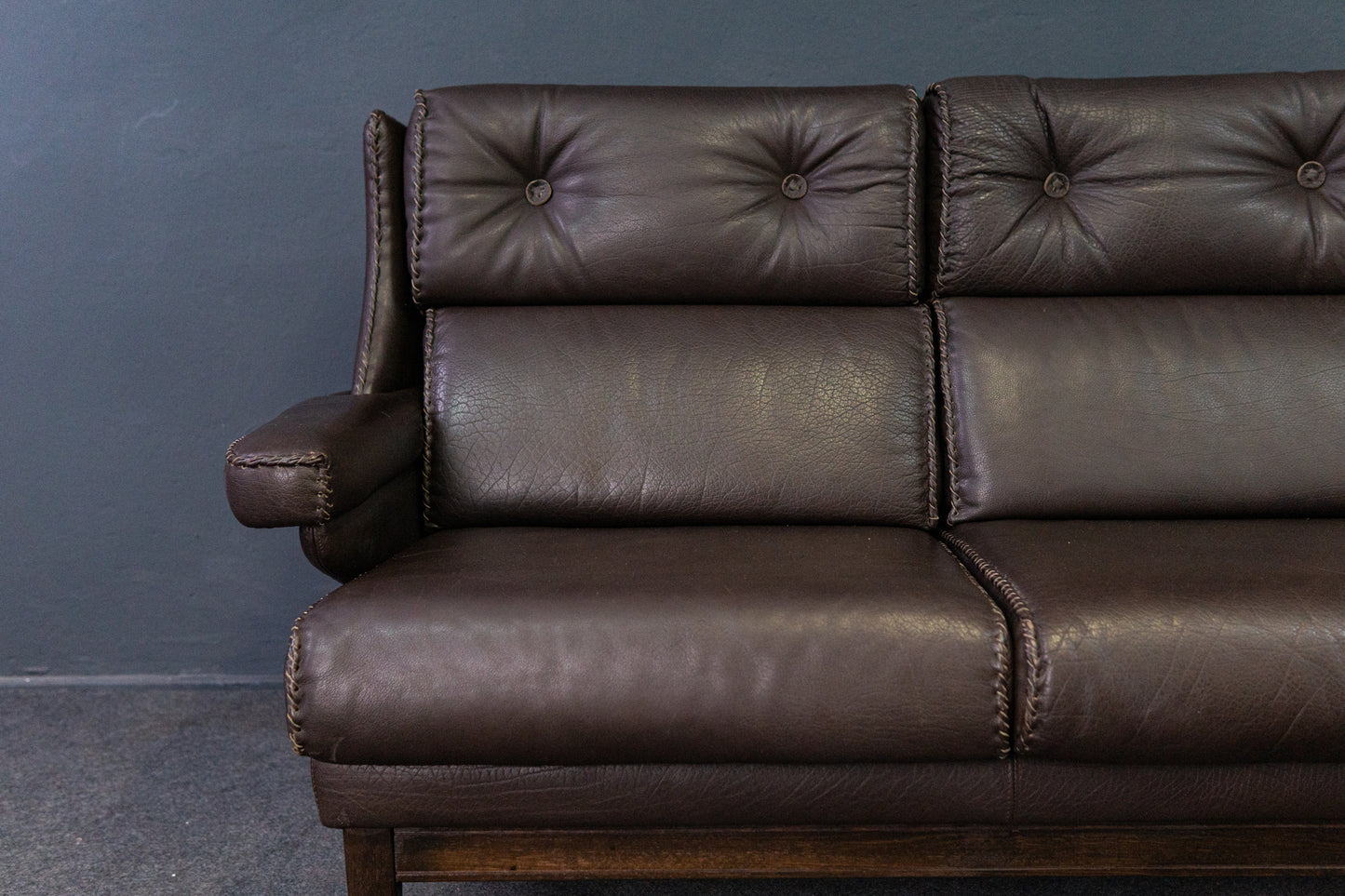 Sofa Couch Leder Lounge Chair Sessel Stuhl  Vintage 2204_1410
