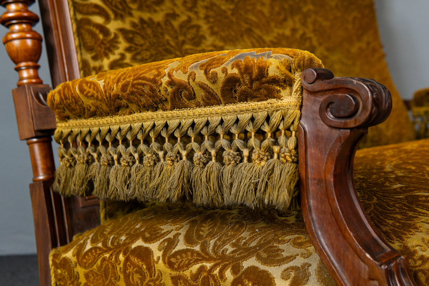 Elegante Gründerzeit Sofagarnitur im Originalzustand, zweite Hälfte des 19.Jahrhunderts - Sessel Sofa Alt Antik MÖBLINGER