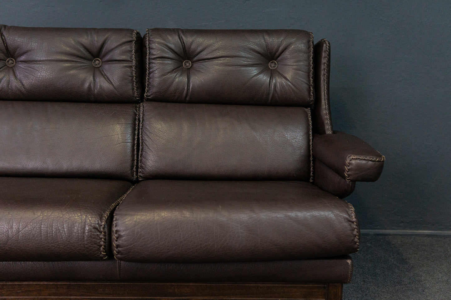 Sofa Couch Leder Lounge Chair Sessel Stuhl  Vintage 2204_1410