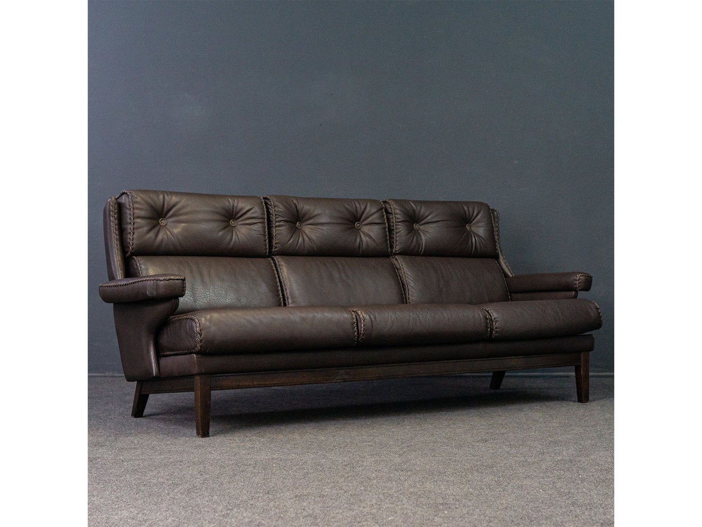 Sofa Couch Leder Lounge Chair Sessel Stuhl  Vintage 2204_1410