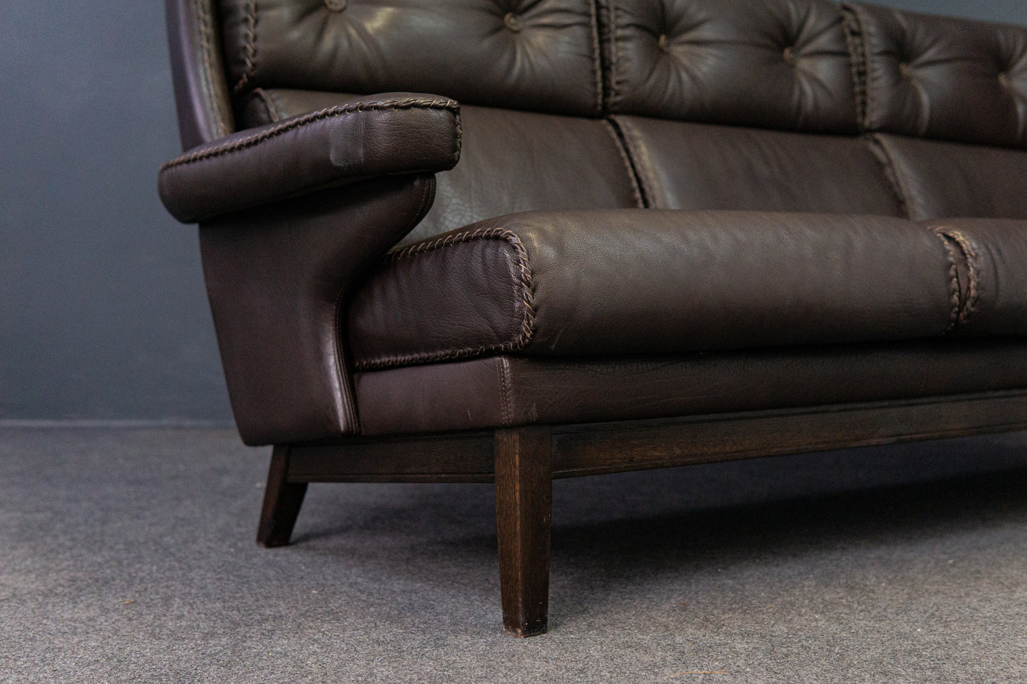 Sofa Couch Leder Lounge Chair Sessel Stuhl  Vintage 2204_1410