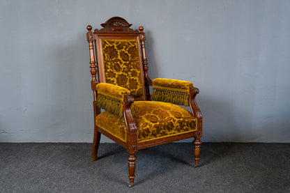 Elegante Gründerzeit Sofagarnitur im Originalzustand, zweite Hälfte des 19.Jahrhunderts - Sessel Sofa Alt Antik MÖBLINGER