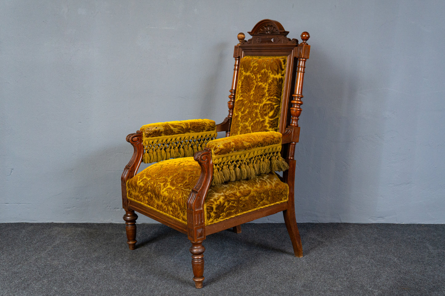 Elegante Gründerzeit Sofagarnitur im Originalzustand, zweite Hälfte des 19.Jahrhunderts - Sessel Sofa Alt Antik MÖBLINGER