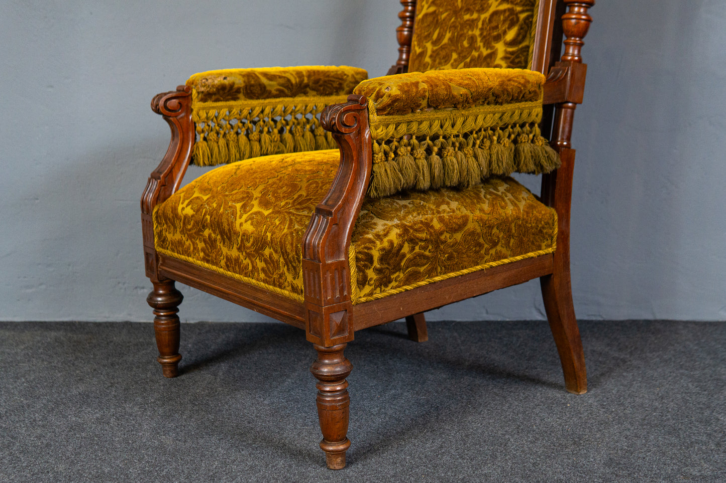 Elegante Gründerzeit Sofagarnitur im Originalzustand, zweite Hälfte des 19.Jahrhunderts - Sessel Sofa Alt Antik MÖBLINGER