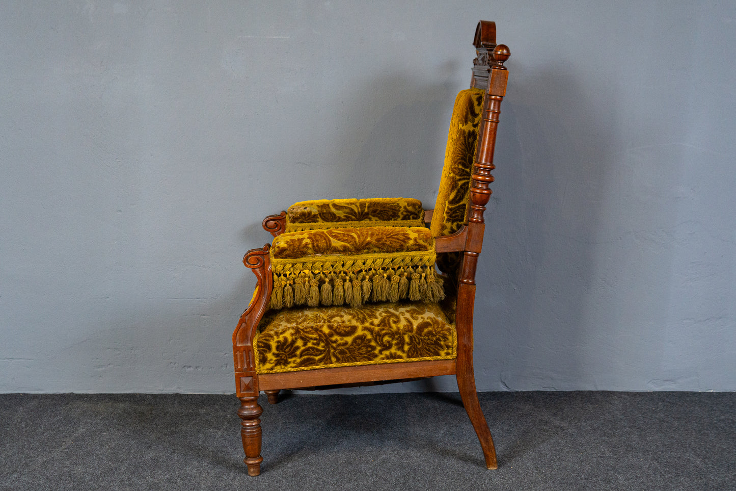 Elegante Gründerzeit Sofagarnitur im Originalzustand, zweite Hälfte des 19.Jahrhunderts - Sessel Sofa Alt Antik MÖBLINGER