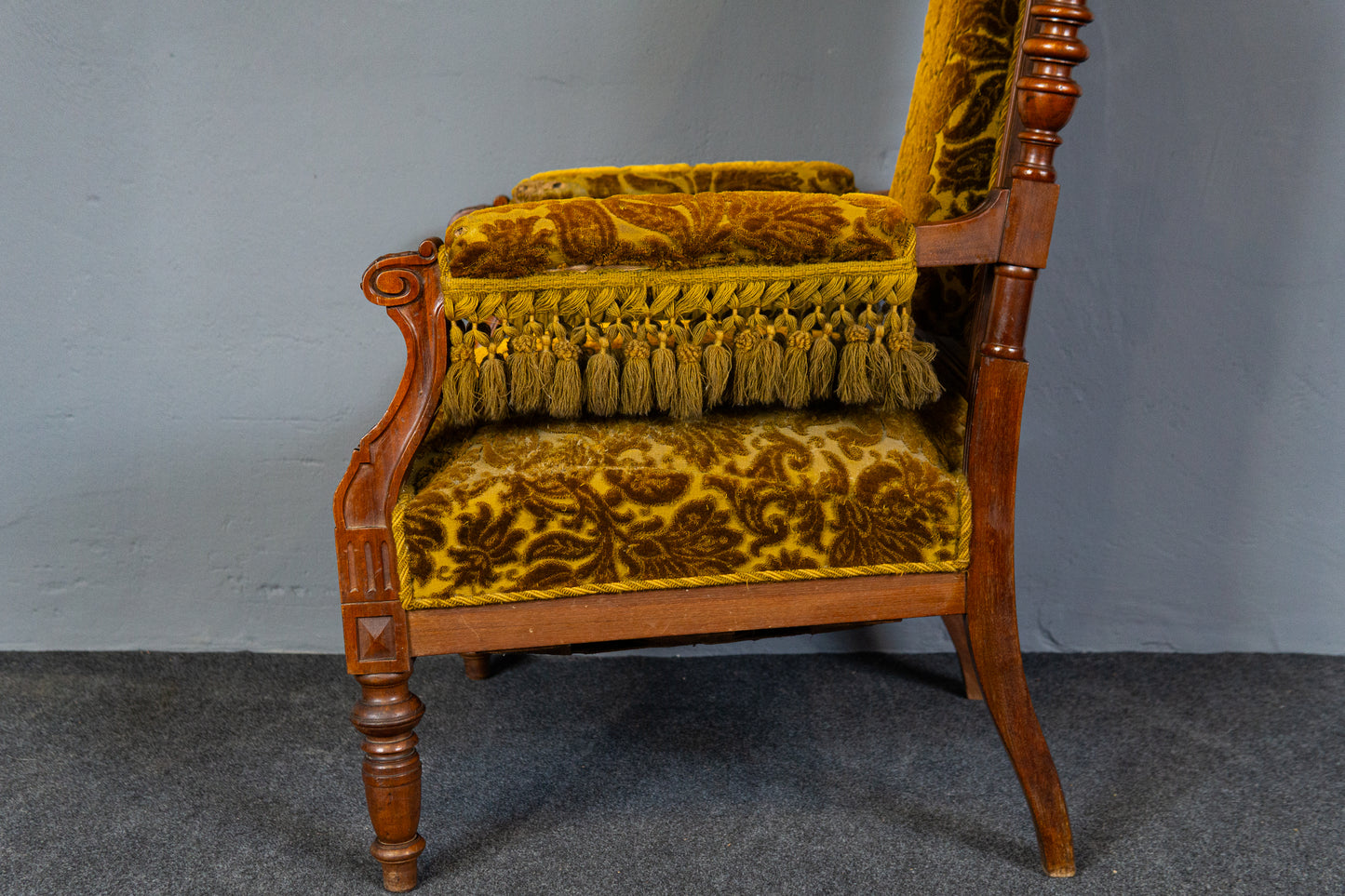 Elegante Gründerzeit Sofagarnitur im Originalzustand, zweite Hälfte des 19.Jahrhunderts - Sessel Sofa Alt Antik MÖBLINGER