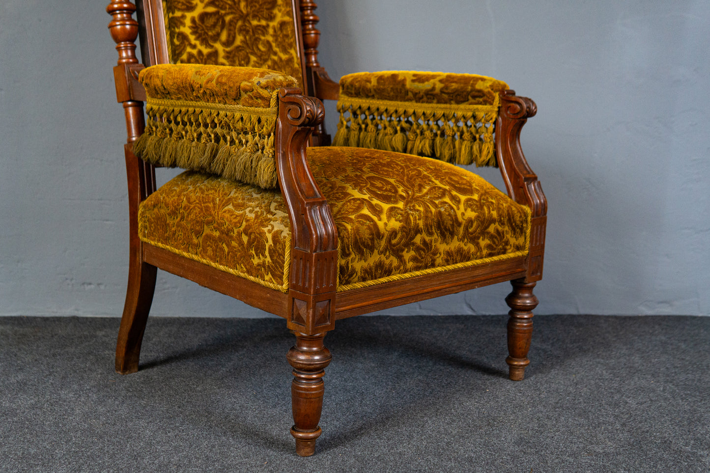 Elegante Gründerzeit Sofagarnitur im Originalzustand, zweite Hälfte des 19.Jahrhunderts - Sessel Sofa Alt Antik MÖBLINGER