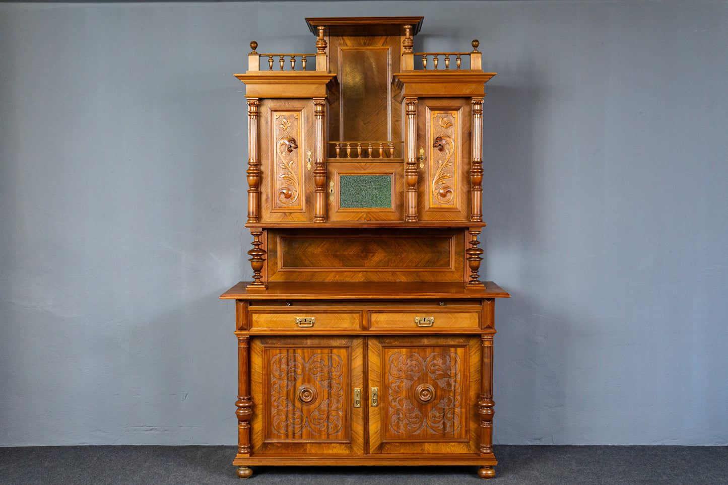 restau. Antik Buffet Anrichte Schrank Regal Alt Kommode MÖBLINGER 2501_1603