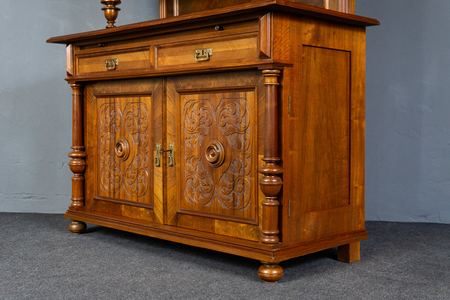 restau. Antik Buffet Anrichte Schrank Regal Alt Kommode MÖBLINGER 2501_1603