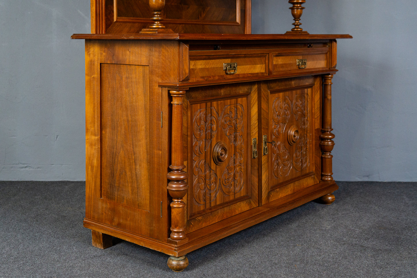 restau. Antik Buffet Anrichte Schrank Regal Alt Kommode MÖBLINGER 2501_1603