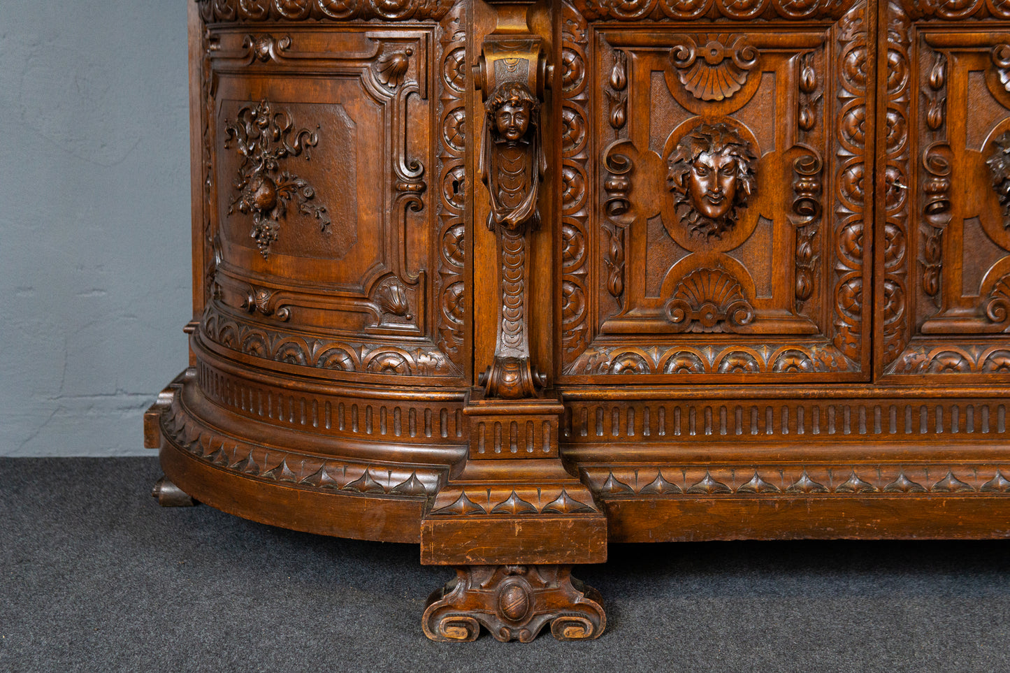 Antik Buffet Anrichte Schrank Regal Vintage Kommode MÖBLINGER 2501_1604