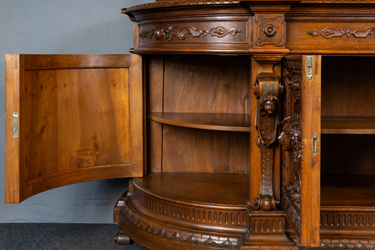Antik Buffet Anrichte Schrank Regal Vintage Kommode MÖBLINGER 2501_1604