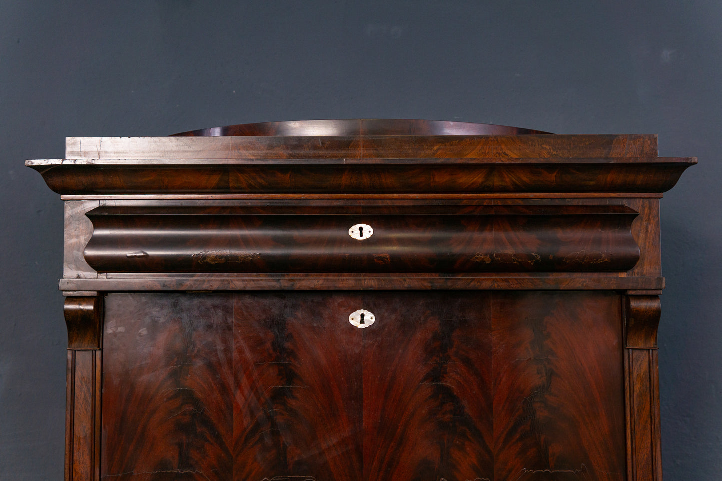 Sekretär Schreibtisch Desk Büro Tisch Schrank Kommode Alt Antik 2307_2702