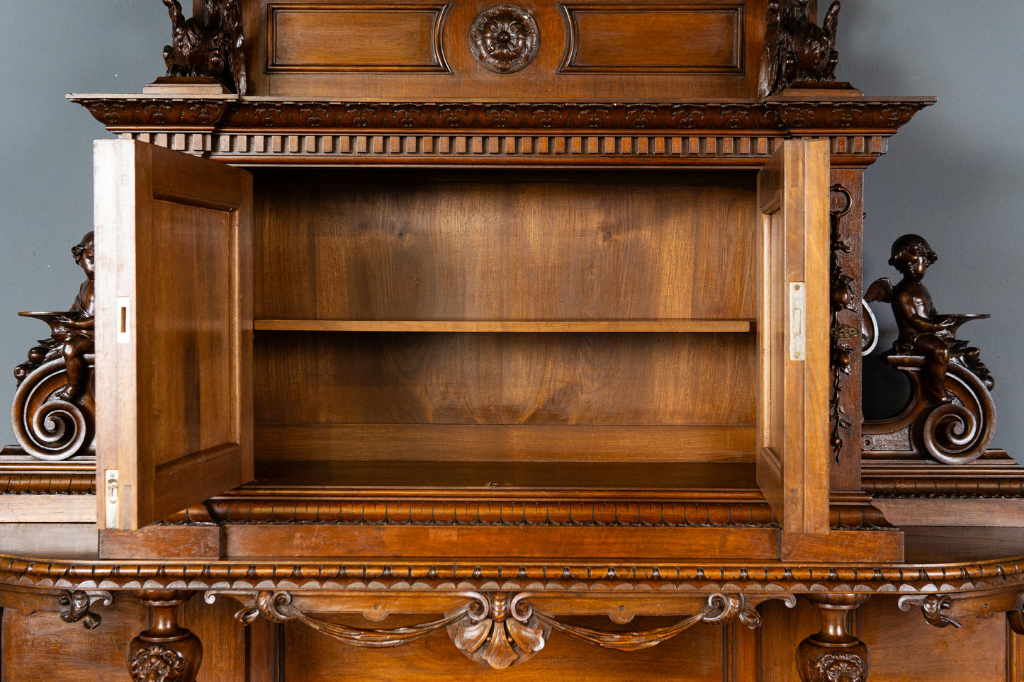 Antik Buffet Anrichte Schrank Regal Vintage Kommode MÖBLINGER 2501_1604