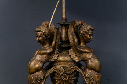 Antike Lampe Licht Leuche Empire Stehlampe Figur Antik 2302_1602