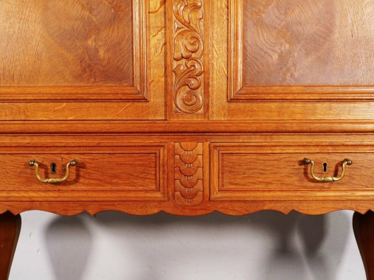 Stollenschrank 30er Bar Sideboard Kommode Alt Antik