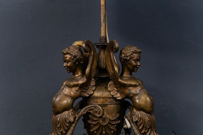 Antike Lampe Licht Leuche Empire Stehlampe Figur Antik 2302_1602