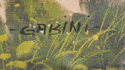 Ölgemälde signiert: "Gabini", südländische Landschaft  2000_0018