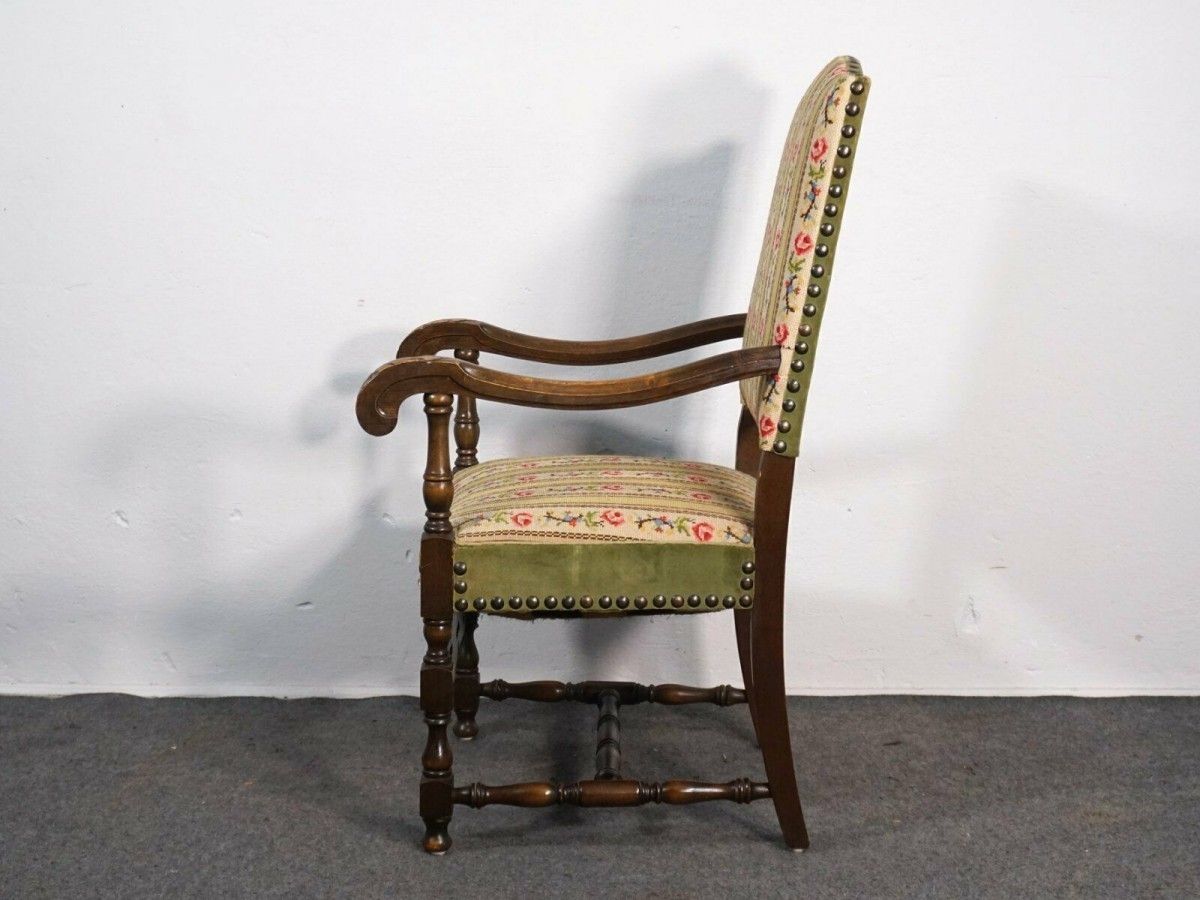 Armlehnsessel Barock-Stil Stuhl Sofa Polster Alt Antik