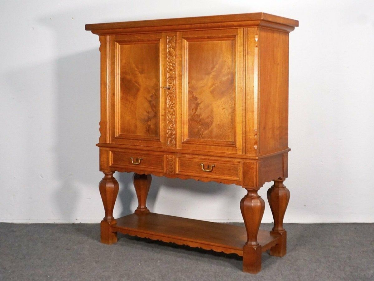 Stollenschrank 30er Bar Sideboard Kommode Alt Antik